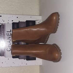 Michael Michael Kors Evelyn wedge bootie in luggage, sz 7M